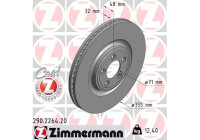 Disque de frein COAT Z 290.2264.20 Zimmermann