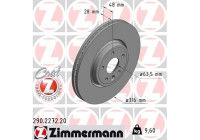 Disque de frein COAT Z 290.2272.20 Zimmermann
