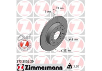 Disque de frein COAT Z 370.3055.20 Zimmermann