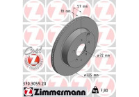 Disque de frein COAT Z 370.3059.20 Zimmermann