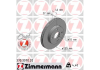 Disque de frein COAT Z 370.3070.20 Zimmermann