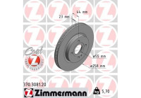 Disque de frein COAT Z 370.3081.20 Zimmermann