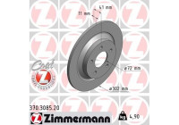 Disque de frein COAT Z 370.3085.20 Zimmermann