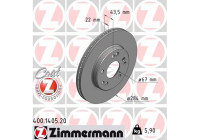 Disque de frein COAT Z 400.1405.20 Zimmermann