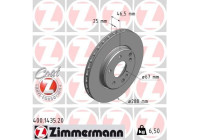 Disque de frein COAT Z 400.1435.20 Zimmermann