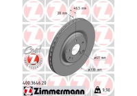 Disque de frein COAT Z 400.3646.20 Zimmermann