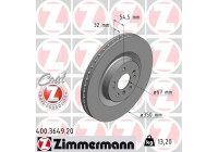 Disque de frein COAT Z 400.3649.20 Zimmermann