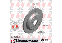 Disque de frein COAT Z 400.3650.20 Zimmermann