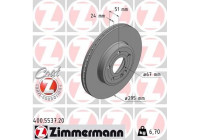 Disque de frein COAT Z 400.5537.20 Zimmermann