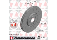 Disque de frein COAT Z 400.5553.20 Zimmermann