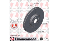 Disque de frein COAT Z 400.5558.20 Zimmermann