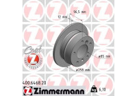 Disque de frein COAT Z 400.6468.20 Zimmermann