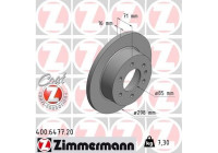 Disque de frein COAT Z 400.6477.20 Zimmermann