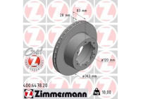 Disque de frein COAT Z 400.6478.20 Zimmermann