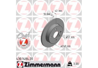 Disque de frein COAT Z 430.1484.20 Zimmermann