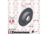 Disque de frein COAT Z 430.1492.20 Zimmermann