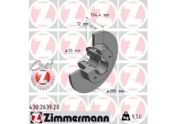 Disque de frein COAT Z 430.2639.20 Zimmermann