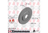 Disque de frein COAT Z 450.1536.20 Zimmermann