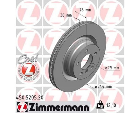 Disque de frein COAT Z 450.5205.20 Zimmermann