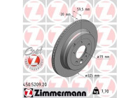 Disque de frein COAT Z 450.5209.20 Zimmermann
