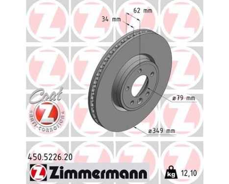 Disque de frein COAT Z 450.5226.20 Zimmermann