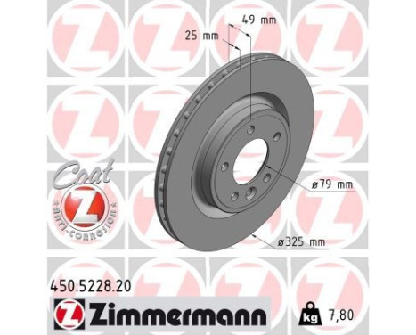 Disque de frein COAT Z 450.5228.20 Zimmermann