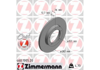 Disque de frein COAT Z 460.1005.20 Zimmermann