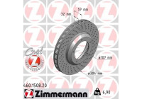 Disque de frein COAT Z 460.1508.20 Zimmermann