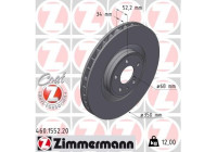 Disque de frein COAT Z 460.1552.20 Zimmermann