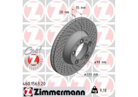 Disque de frein COAT Z 460.1563.20 Zimmermann