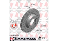 Disque de frein COAT Z 460.1566.20 Zimmermann