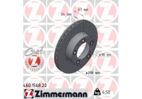 Disque de frein COAT Z 460.1568.20 Zimmermann