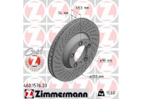 Disque de frein COAT Z 460.1576.20 Zimmermann