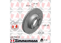 Disque de frein COAT Z 460.1582.20 Zimmermann