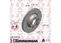 Disque de frein COAT Z 460.1587.20 Zimmermann