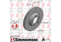 Disque de frein COAT Z 460.4504.20 Zimmermann
