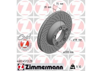 Disque de frein COAT Z 460.4513.20 Zimmermann