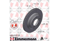 Disque de frein COAT Z 460.4522.20 Zimmermann