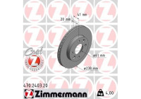Disque de frein COAT Z 470.2403.20 Zimmermann