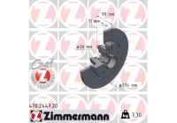 Disque de frein COAT Z 470.2447.20 Zimmermann