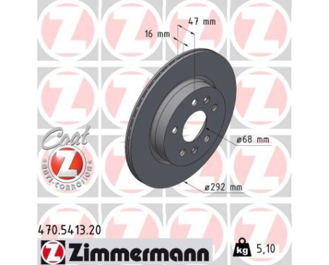 Disque de frein COAT Z 470.5413.20 Zimmermann