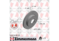 Disque de frein COAT Z 540.2490.20 Zimmermann