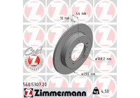 Disque de frein COAT Z 540.5307.20 Zimmermann