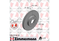 Disque de frein COAT Z 590.2576.20 Zimmermann