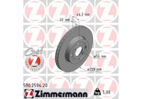 Disque de frein COAT Z 590.2594.20 Zimmermann