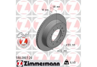 Disque de frein COAT Z 590.2807.20 Zimmermann