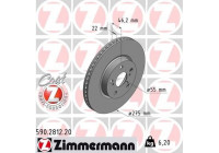Disque de frein COAT Z 590.2812.20 Zimmermann