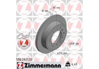Disque de frein COAT Z 590.2821.20 Zimmermann