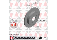 Disque de frein COAT Z 590.2829.20 Zimmermann