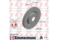 Disque de frein COAT Z 590.2840.20 Zimmermann